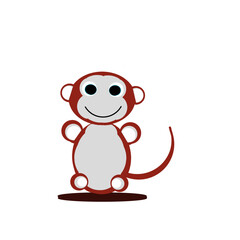 Cute and adorable brown monkey boy