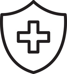 Fototapeta premium Safety Outline Icons