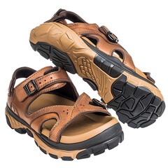 Rugged Water Resistant Sandals with Durable High Isolated on Transparent Background