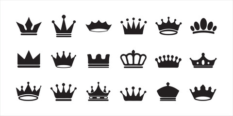 Flat Modern Royal Crown Icon