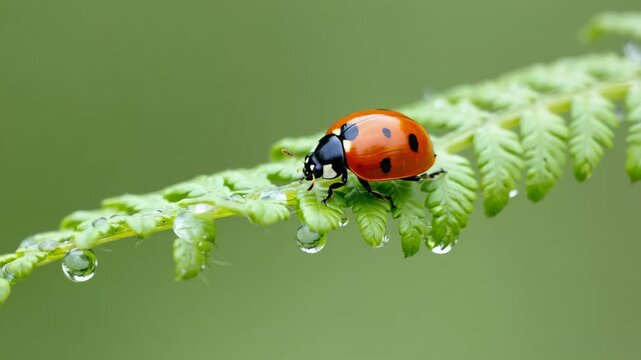 ladybug on leaf