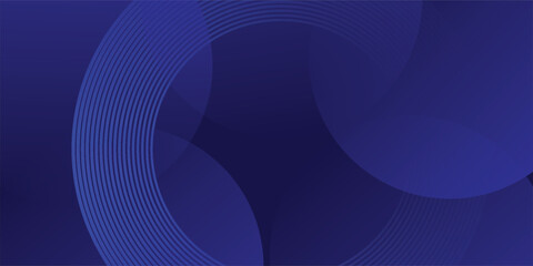 blue geometric abstract background overlap layer on dark space with lines effect decoration. Modern graphic design element circles style concept for banner, modern vector arts