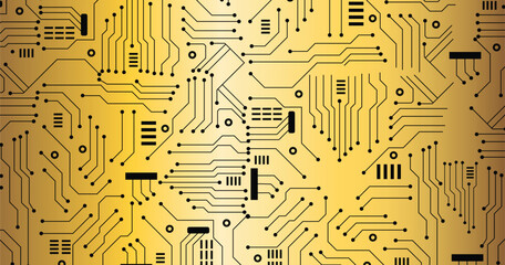 Abstract modern digital science technology futuristic circuit board. 