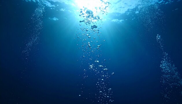 水の中の美しい気泡