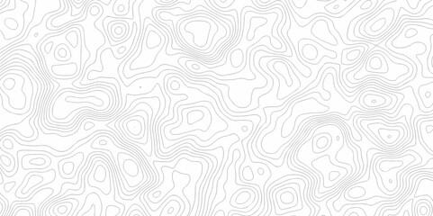 Abstract vector geographic contour mounted map background. minimal The patter discovery vector topo map creative discovery White wave grid stripe line map topography. 	
