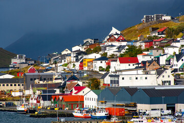 Town of Klaksvik - Faroe Islands