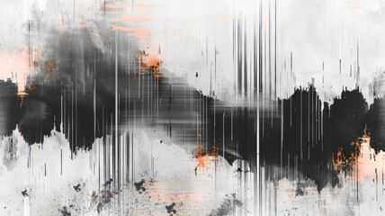 Abstract complex glitch with pixel effect in tech background use shading and glitches texture express mysterious design or complex flow through tiny object convey sense of future digital scene. AIG53.