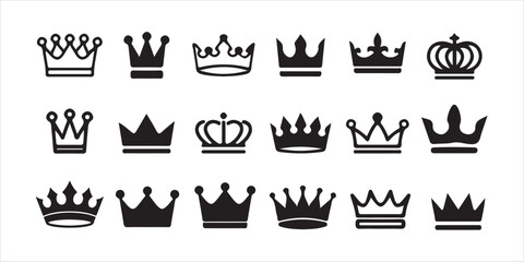 Luxury Royal Silhouettes – Premium Crown Vector Pack