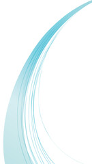 水色の流れる曲線1　16:9 縦 Flowing Lines Series:Light blue flowing curve 1