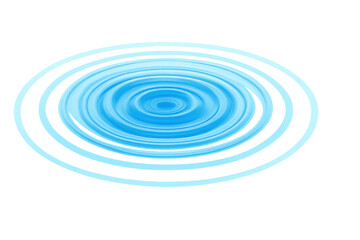 Obraz premium Water ripples spreading dynamically, expanding circular waves across transparent surface, illustrating fluid motion and visual impact