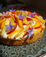 "A sizzling beef burger with melted cheddar, crispy bacon, and caramelized onions, served with golden fries and tangy barbecue sauce."

