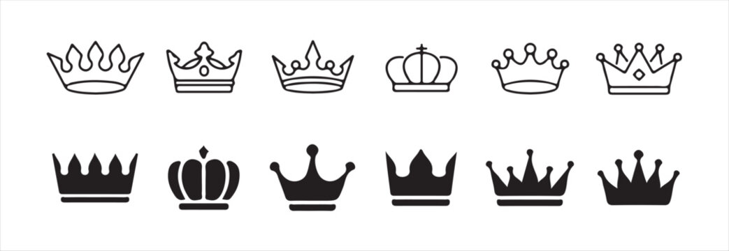 Fantasy Crown Icons &ndash; Magical Royalty Vector Pack