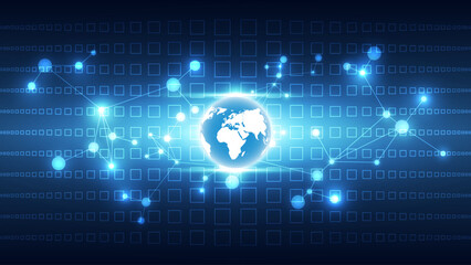 abstract future technology background concept of global business from concepts series