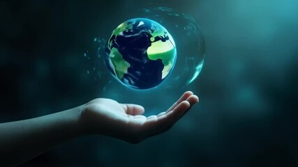 The glowing hologram globe spins weightlessly, its shimmering digital continents shifting with mesmerizing futuristic precision.
- Powered by Adobe