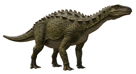 Obraz premium Ankylosaur Dinosaur: Detailed Rendering of Prehistoric Reptile