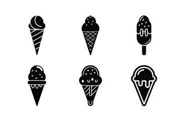 Tropical Ice Cream Scoop Vector