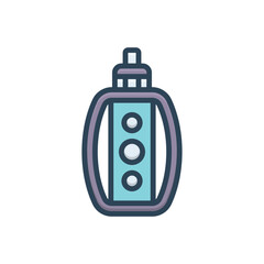 Color illustration icon for vape