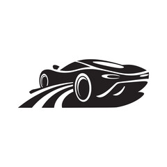 Car Logo Design Vector, Unique and Professional Car Logo Design, Car Silhouette 