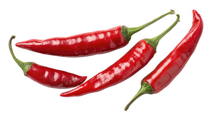 Title: Pieces of Red Hot Chili Pepper Isolated &ndash; Transparent Background

