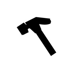 black hammer glyph icon vector
