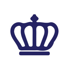 Flat King Icon – Luxury Crown Vector