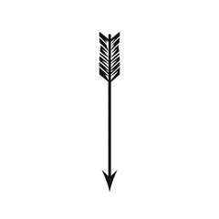 Minimal Arrow with Precise Linework and a Lean I Isolated on Transparent Background