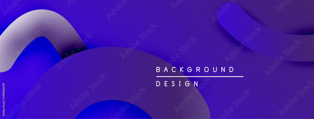 Aufkleber Abstract purple background. Overlapping shapes create dynamic visual effect. Modern design suitable for digital projects.
