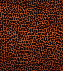 Intense black and orange leopard skin repeat pattern ,  repeating,  digital,  vibrant