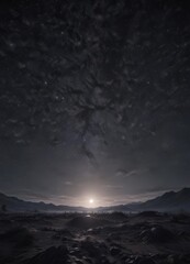 Dark, inky sky ablaze with countless twinkling stars ,  constellations,  star cluster