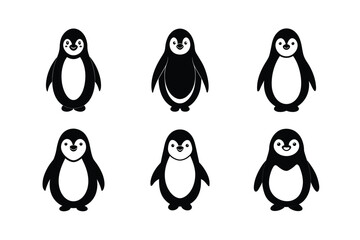 Obraz premium Cartoon Penguin Art for Educational Use