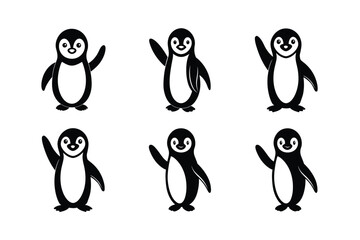 Fototapeta premium Penguin Drawing Vector for Stickers