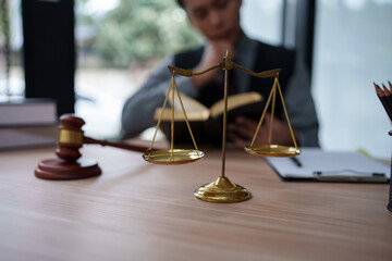 Lawyer or attorney discussing contractual agreements. Successful businessmen have contracts that...