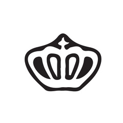 King’s Crown Silhouette – Vector Art