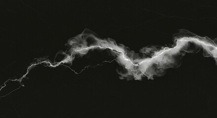 Abstract Black and White Marble Texture with Lightning Crack Pattern Design