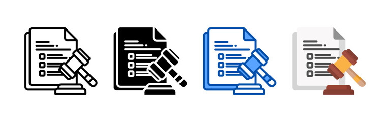 Penalty icon set bundle. Multi style icon collection perfect for websites, apps, and presentations. Simple vector icon collection