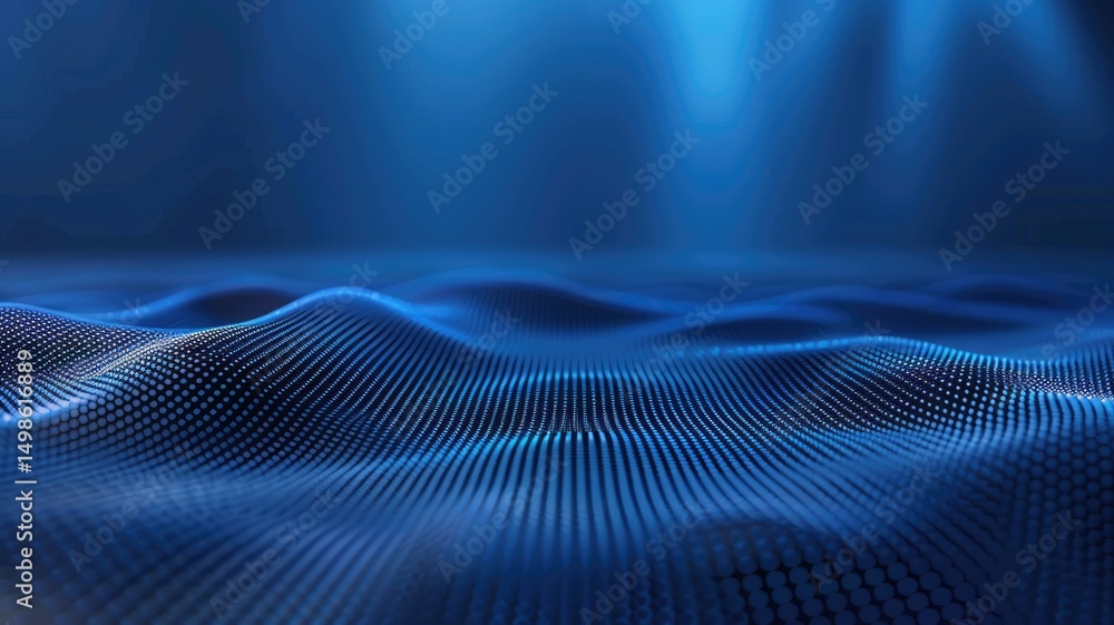 Aufkleber abstract picture of blue texture effect in digital technology design. seamless modern art of futuris