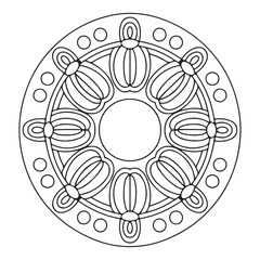 mandala vector art. hand drawn mandala.Ornament for decorating a greeting. Set of vintage Wedding Invitation card.