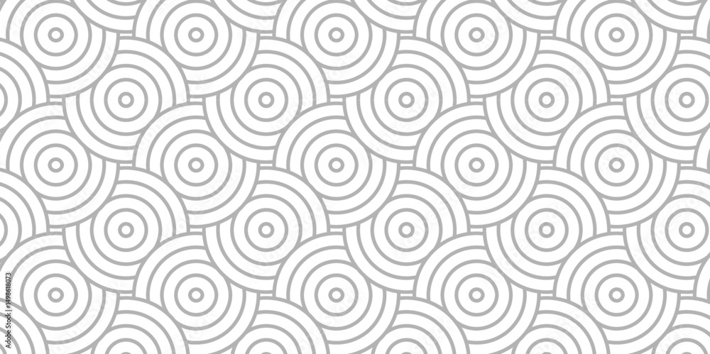 Poster overlapping creative diamond circle abstract white and gray pattern background with waves texture. g