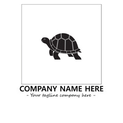 Turtle logo design vector illustration