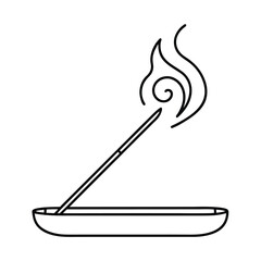 vector illustration of a burning candle