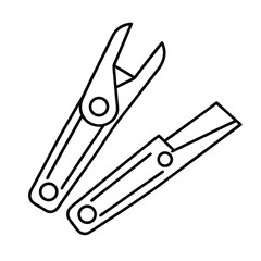 clothes peg isolated on white background