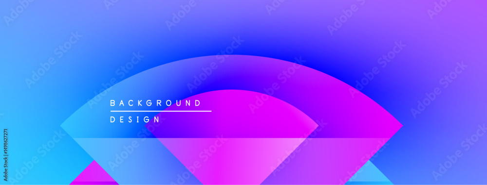 Poster abstract gradient background. blue, purple, pink hues blend smoothly. minimalist design with text el
