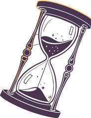 vector illustration of hourglass