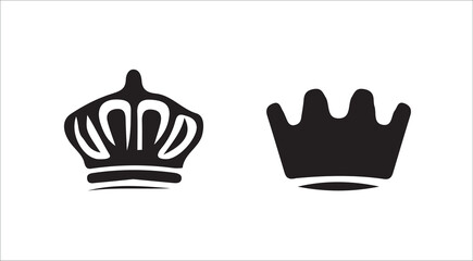 Crown Icon Set for Royal Branding.