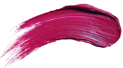 Crimson lipstick swatch isolated on transparent background