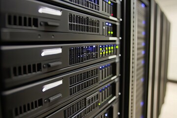 Server racks in a data center
