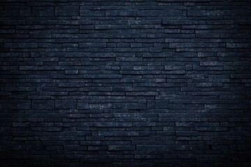Dark navy blue brick wall texture