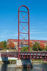St. Joseph River Suspension Bridge, Mishawaka, IN