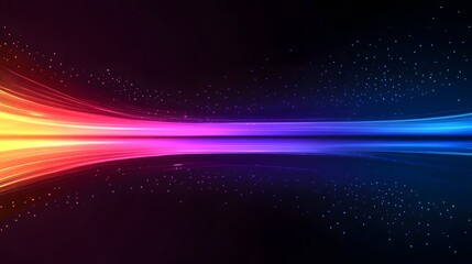 Fototapeta premium Vibrant, colorful abstract design with luminous lines.
