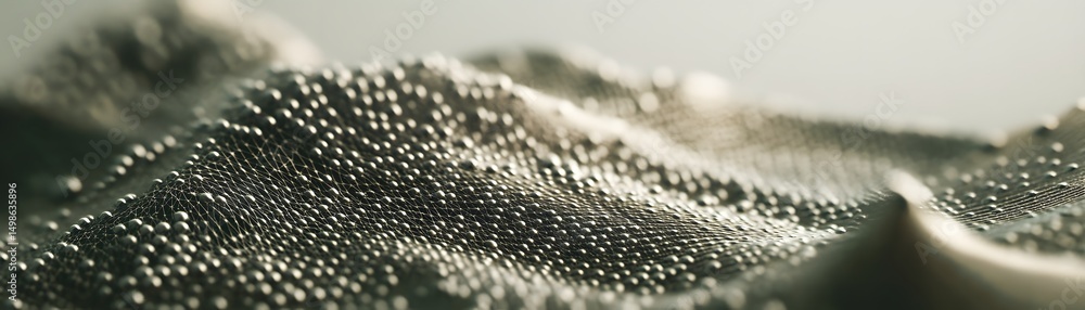 Poster close-up view of a textured surface with embossed dots.
